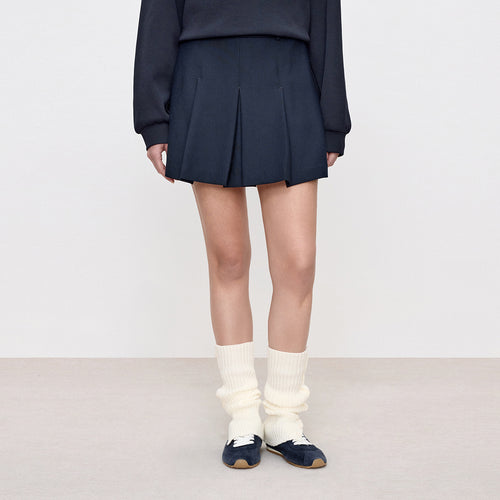 MIU-Style Pleated Skirt