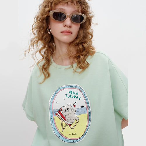 Avocado Green Graphic Tee