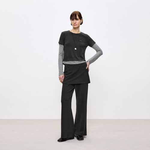 Soft Heart Mock-Layer Tee