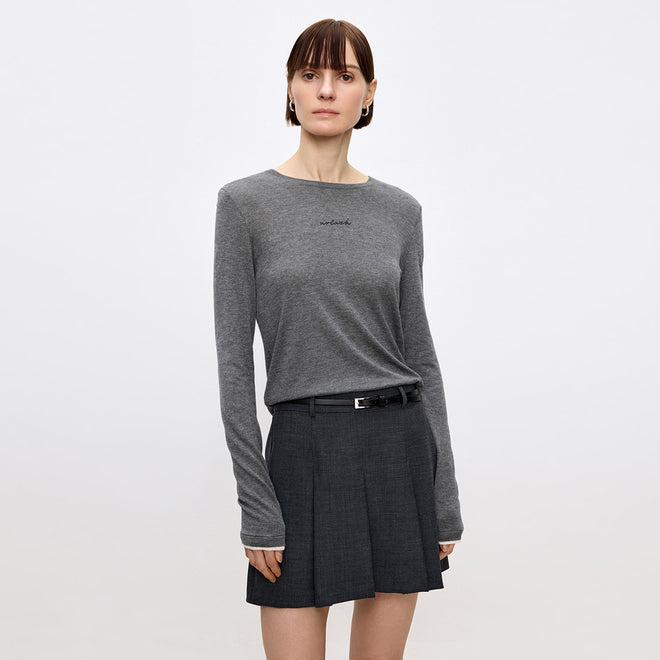 Lightweight Knit Long Sleeve Tee