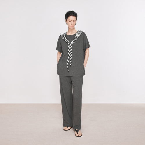 Side-Slit Relaxed Pants