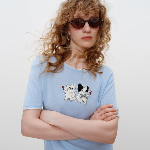 Cheers Knit Top T-shirt