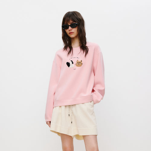 Meow Woof Cotton Candy Sweatshirt