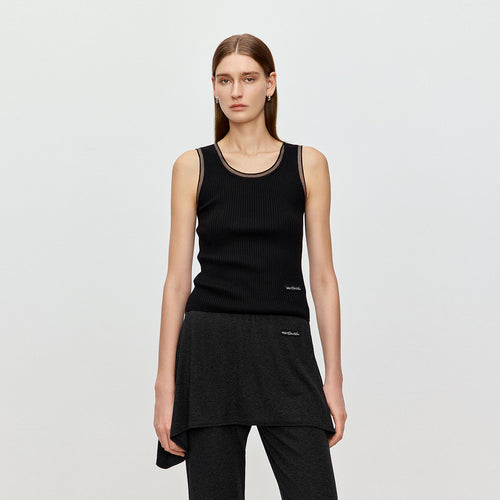 Elegant And Lightweight Tank Top - Black