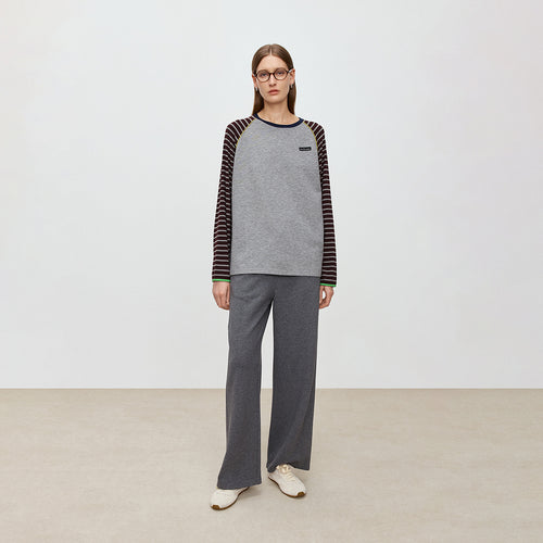 Carbon Gray Straight-Leg Sweatpants