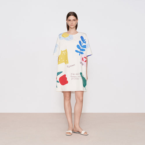 Color Block Garden Dress