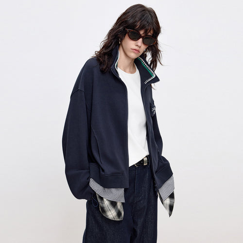 Prussian Blue Panel Jacket