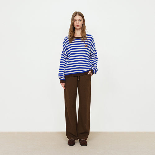 Starry Sky Wool Knitted Pants