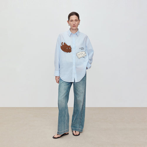 Reading Time Striped Shirt