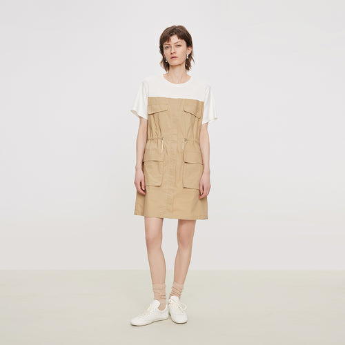 Two Piece Patch Pocket Dress