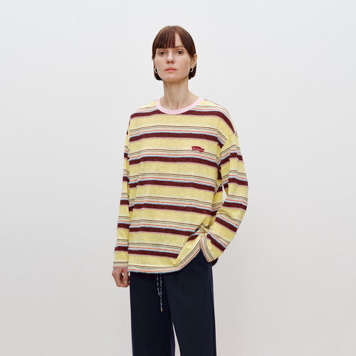 Berry Happy Stripe Tee