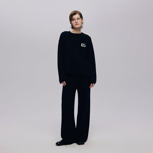 Silk cashmere trousers