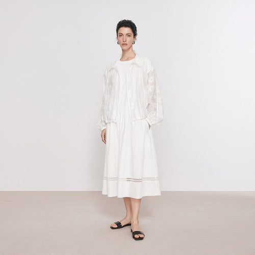 Misty Sheer Floral Jacquard Jacket