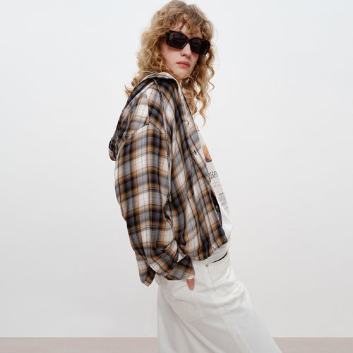 Relaxed Plaid Blouse