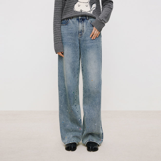 Colorful Rhinestone Jeans