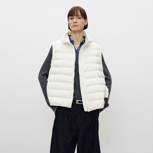 Ribbed Down Vest