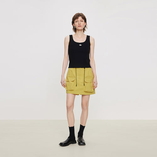 Short d'extérieur jaune coucher de soleil