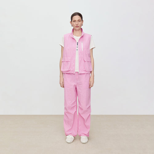 Rose Pink Parachute Pants