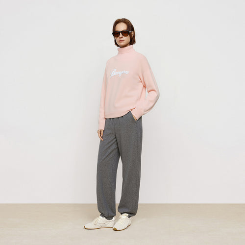 Sakura Powder Milk Jelly High Neck Sweater