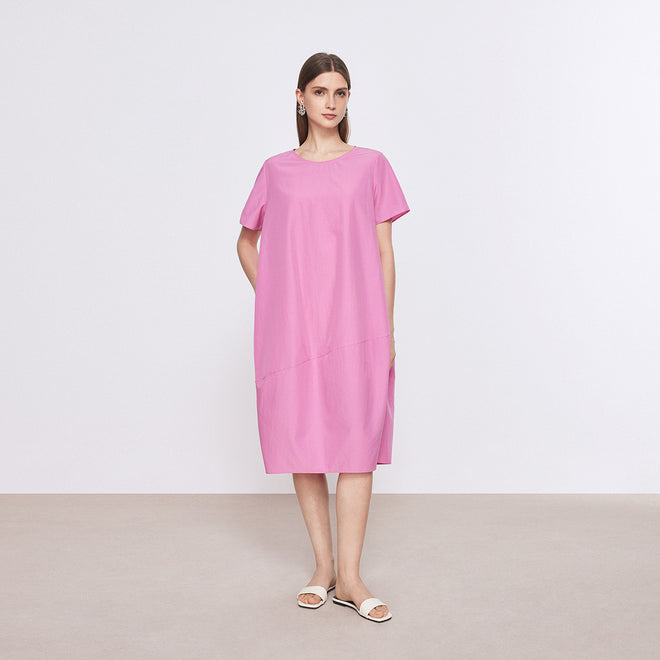 Berry Rose Balloon Dress
