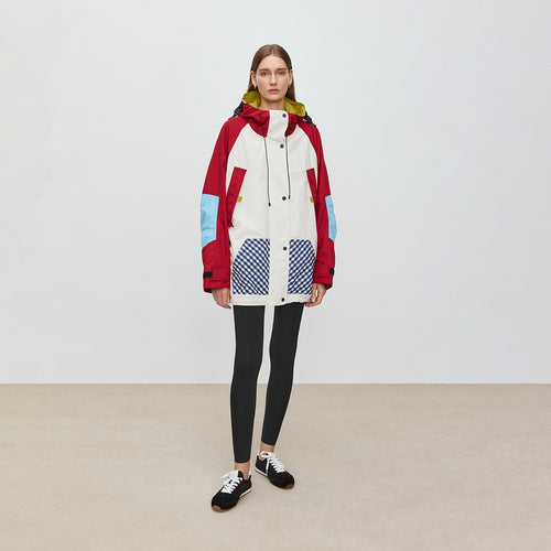 Color-Block Hooded Jacket