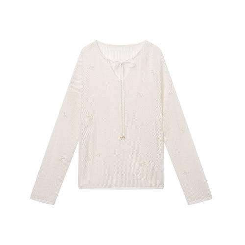 Ballet Openwork Pullover