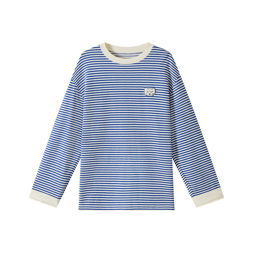 Navy Striped Hoodie