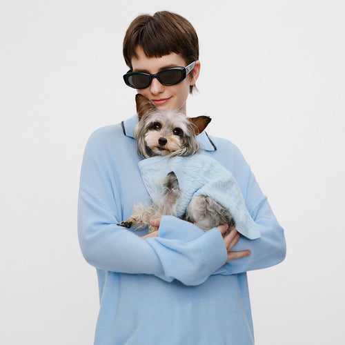 Baby Blue Pet Sweater