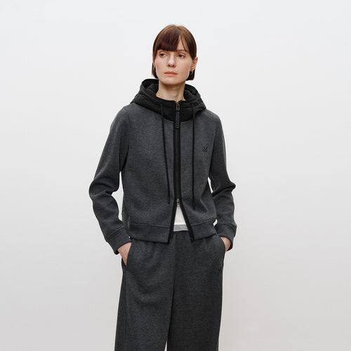 Coconut Grey Black Coffee Hooded Jacket