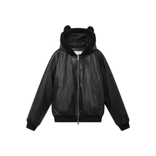 Cat Ear Hooded Puffer Jacket