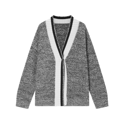 Hemp Dot Grey Cardigan