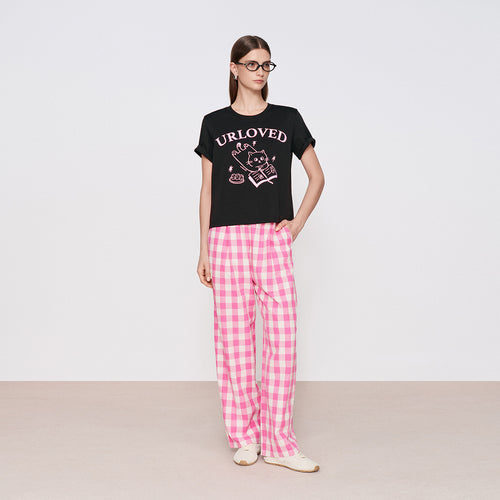 Reading Cat Graphic Tee
