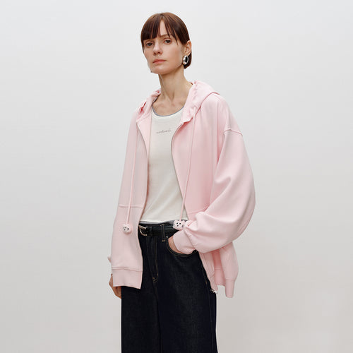 Candy Pink Hooded Jacket