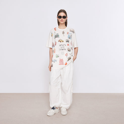 White Noise Soft Light Pants