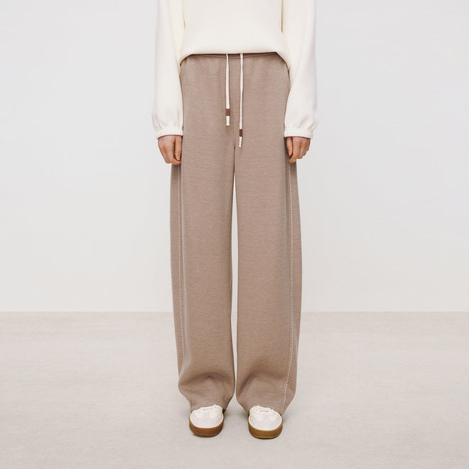 Milk Tea Brown Curved Pants