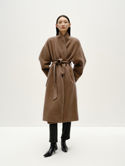 Raw Cocoa Long Coat