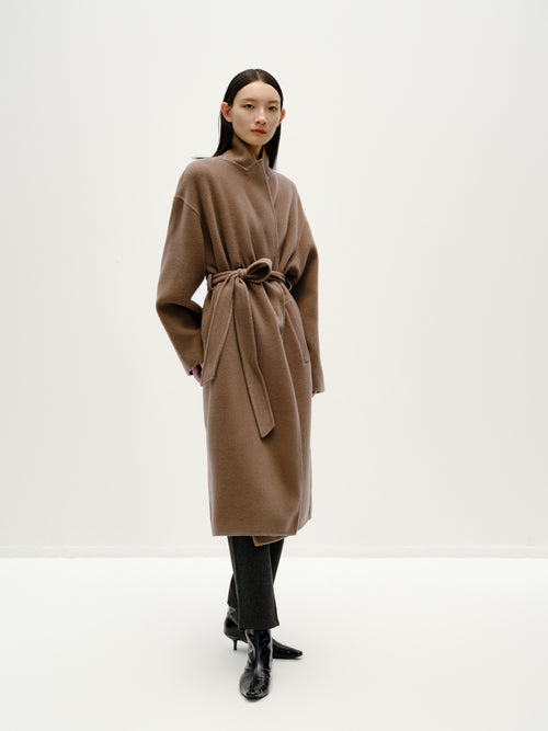 Raw Cocoa Long Coat