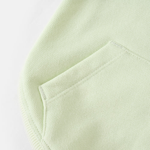 Cat Hooded Cropped Jacket in Light Green