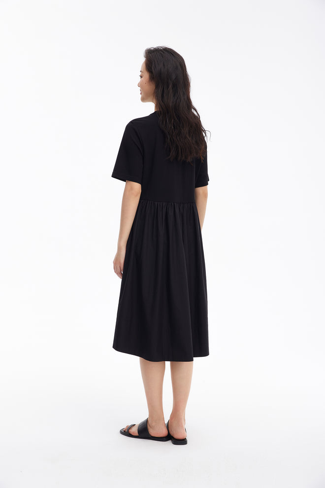 Simple Casual Stitching Dress