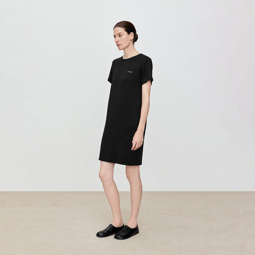 Starlight Collar Little Black Dress