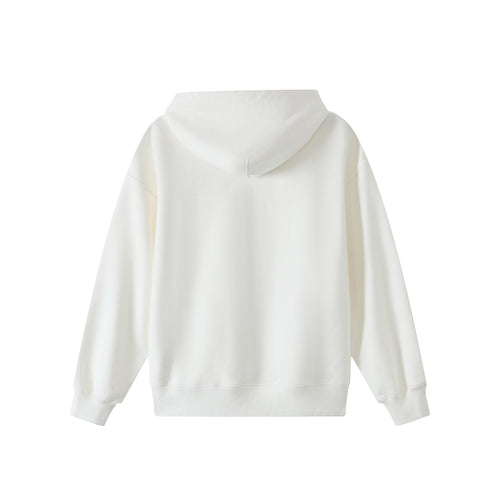 Chuxue White Hooded Sweatshirt