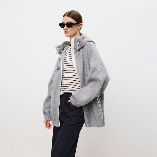 Boucle Wool Coat
