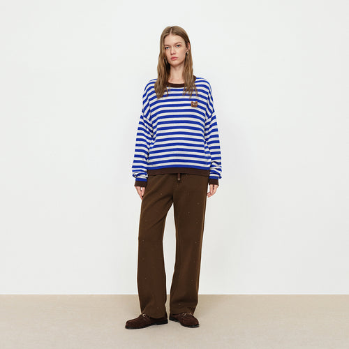 Starry Sky Wool Knitted Pants