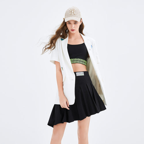 Mars Pleated Half Skirt