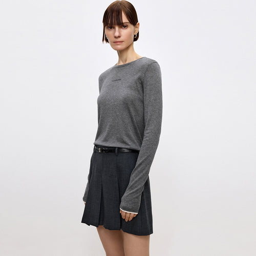 Lightweight Knit Long Sleeve Tee