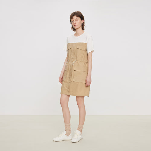 Two Piece Patch Pocket Dress