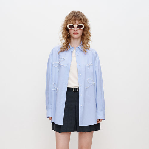 Bow Beaded Shirt