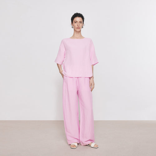 Blush Pink Linen Pants