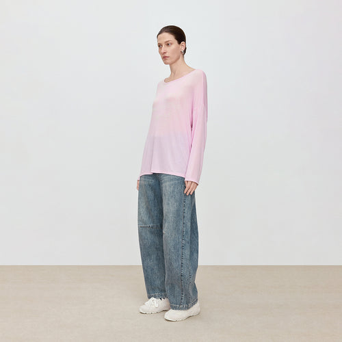 Blush Pink Long Sleeve Tee