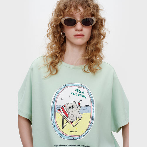 Avocado Green Graphic Tee